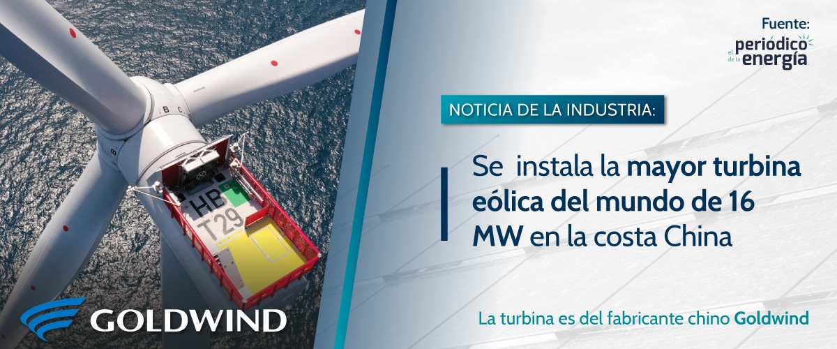 Lee más sobre el artículo Se instala la mayor turbina eólica del mundo de 16 MW en la costa china