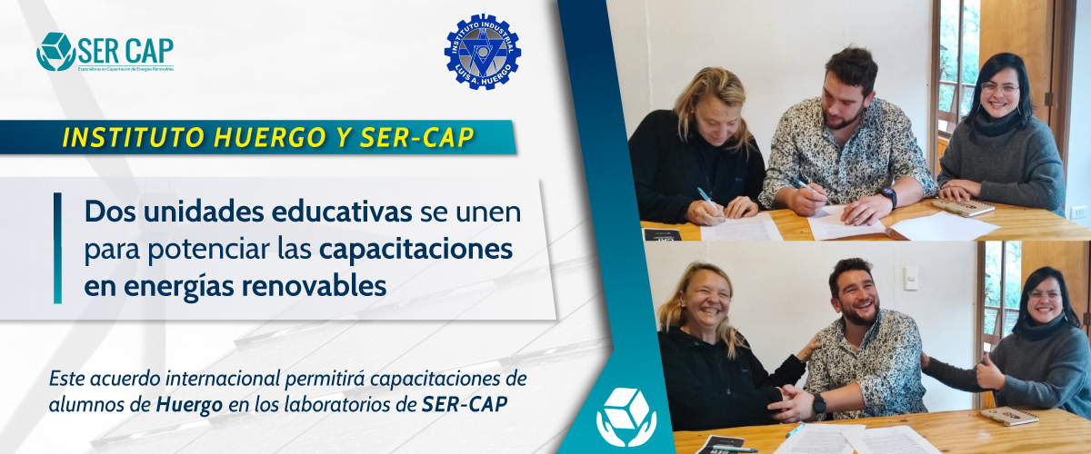Lee más sobre el artículo Instituto Huergo y  SER-CAP- Dos unidades educativas se unen para potenciar las capacitaciones en energías renovables