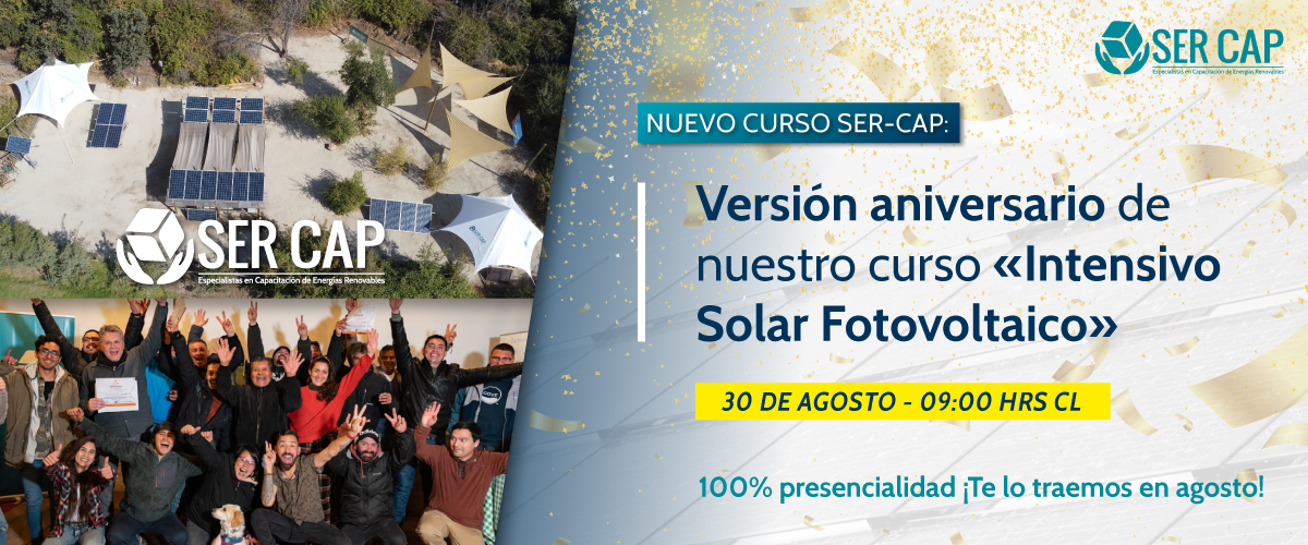 Lee más sobre el artículo ¡Abiertas las inscripciones! Intensivo Solar Fotovoltaico Versión Aniversario
