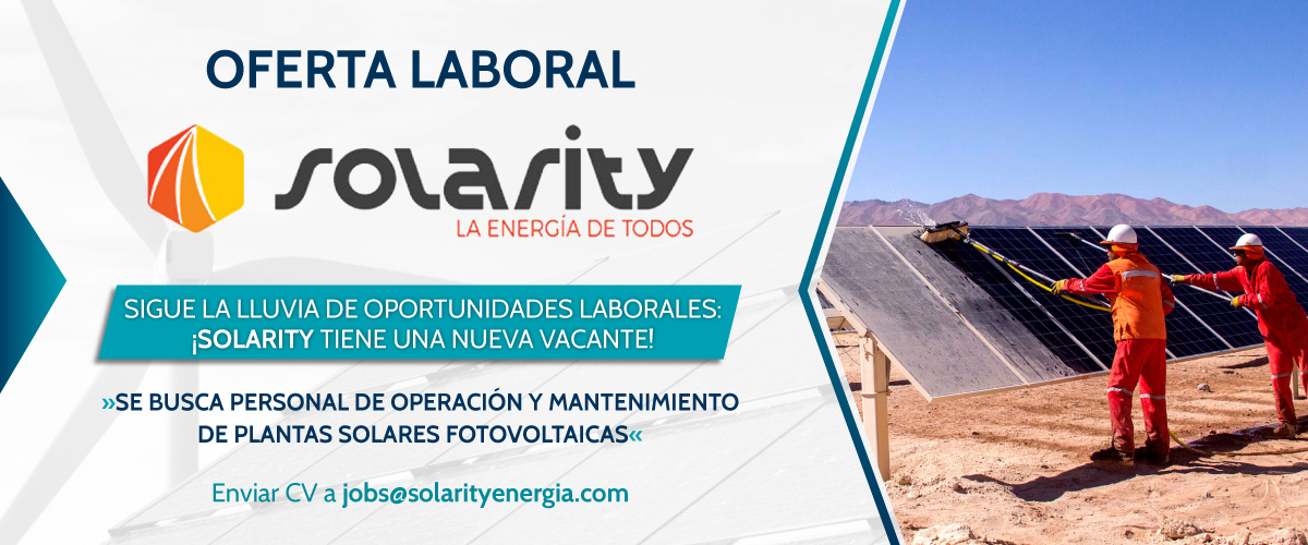 Lee más sobre el artículo Sigue la lluvia de oportunidades laborales: ¡SOLARITY tiene nueva vacante!