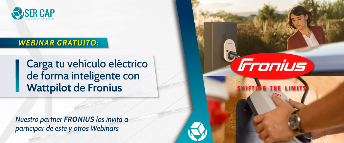 Lee más sobre el artículo Webinar gratuito FRONIUS : “Carga tu vehículo inteligentemente con Wattpilot”