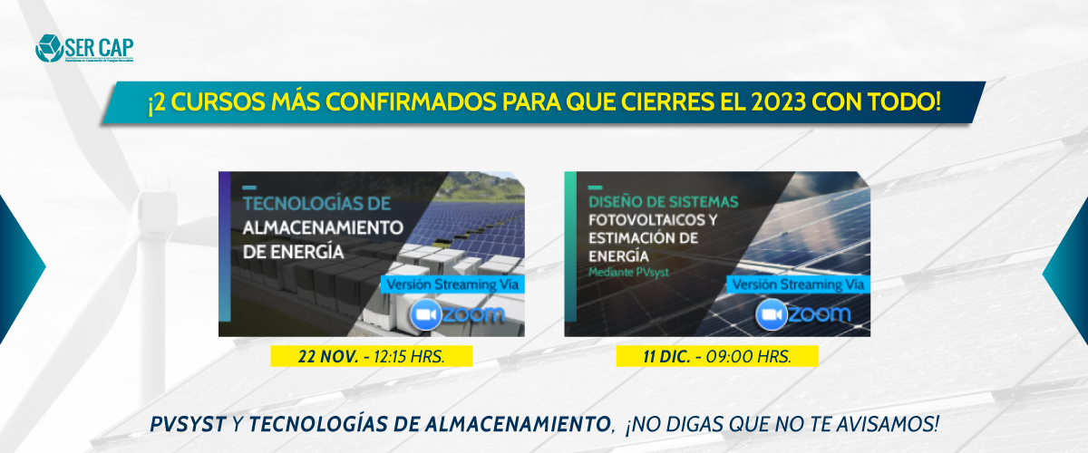 Lee más sobre el artículo Seguimos confirmando nuevas fechas: ¡PVSyst y Tecnologías de Almacenamiento!