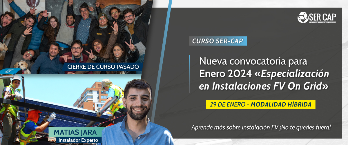 Lee más sobre el artículo ¡Vuelve! Curso “Instalación Fotovoltaica On Grid” – versión Híbrida