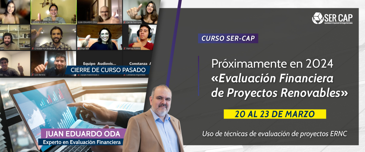 Lee más sobre el artículo Primer curso de marzo confirmado: “Evaluación Financiera de Proyectos Renovables”