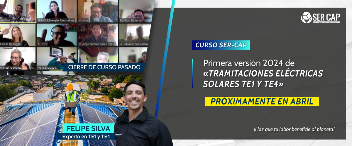 Lee más sobre el artículo ¡Vuelve! Curso: Tramitaciones Eléctricas Solares  TE1 y TE4