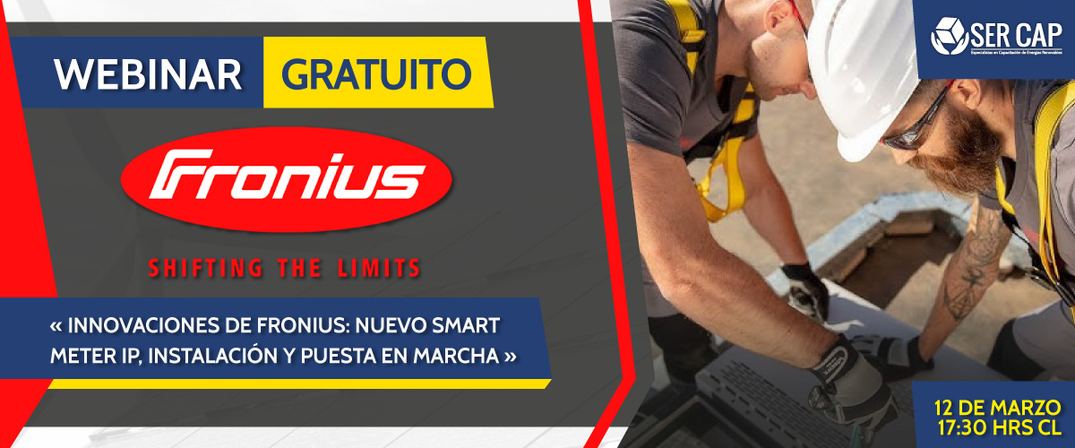 Lee más sobre el artículo Webinar – Innovaciones de FRONIUS: Nuevo Smart Meter IP, instalación y puesta en marcha